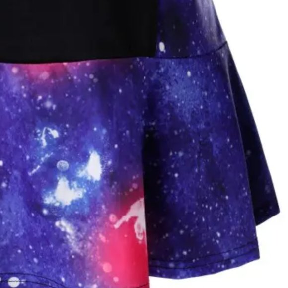 Flounce Plaid 3D Galaxy Santa Claus Print T-shirt - Picture 3 of 6